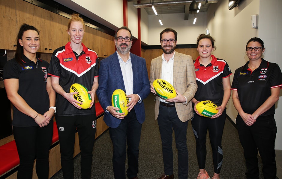 The St Kilda Football Club alongside the State Government today officially opened the club’s new AFLW facilities. - St Kilda Saints,AFLW